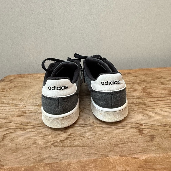 Adidas Men’s Grand Court Charcoal and White Casual Sneakers - Picture 4 of 5